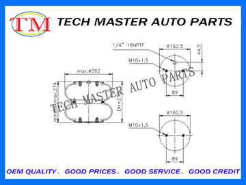 Convoluted Industrial Air Springs Air Suspension Shock Absorbers Firestone W01-M58-6910